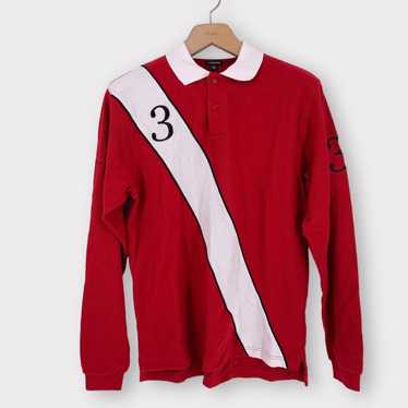 J Peterman J. Peterman Rugby Polo Long Sleeve Shir