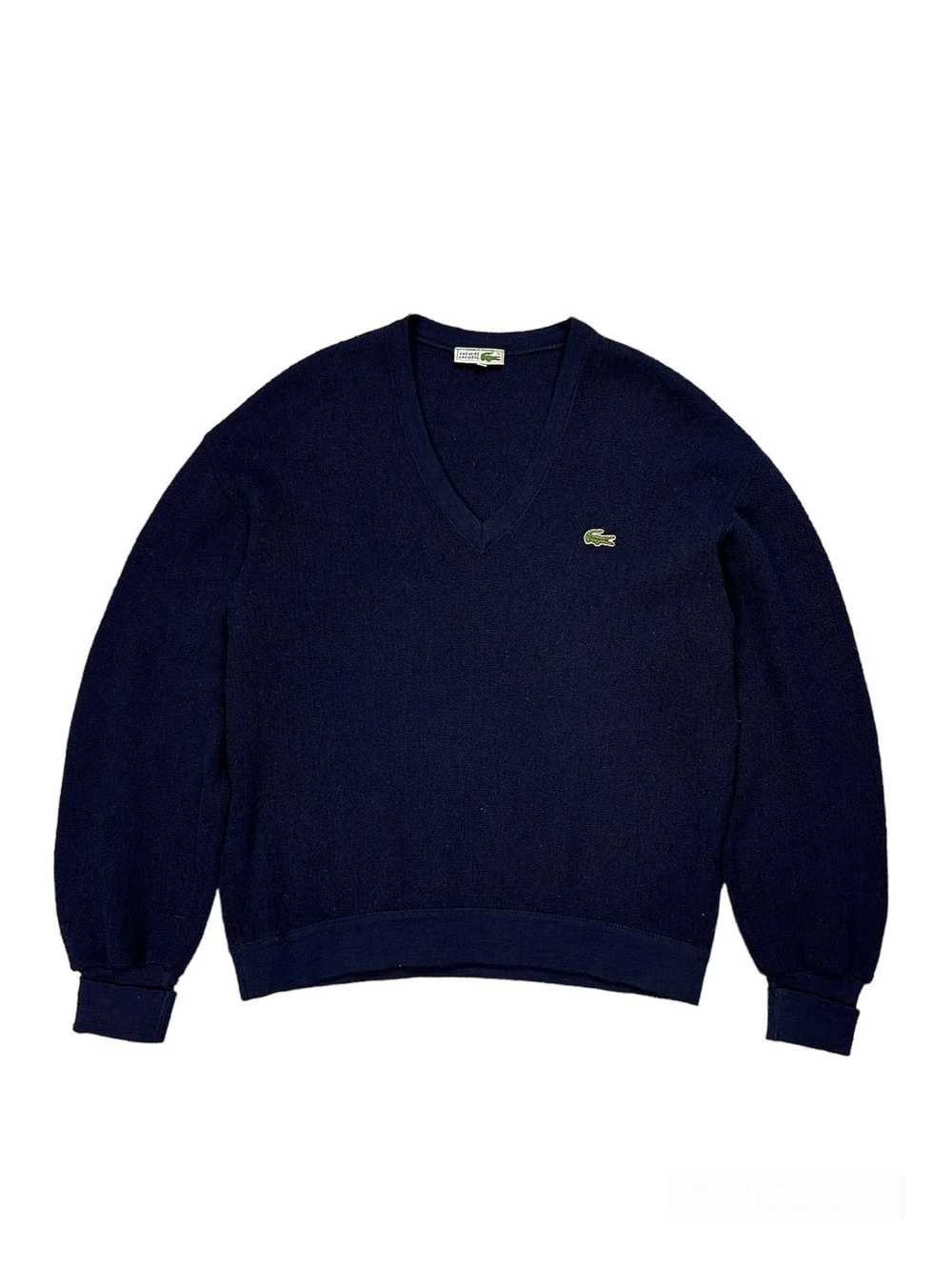 Lacoste × Vintage Chemise 90`s Iconic V-Neck Wool Jum… - Gem