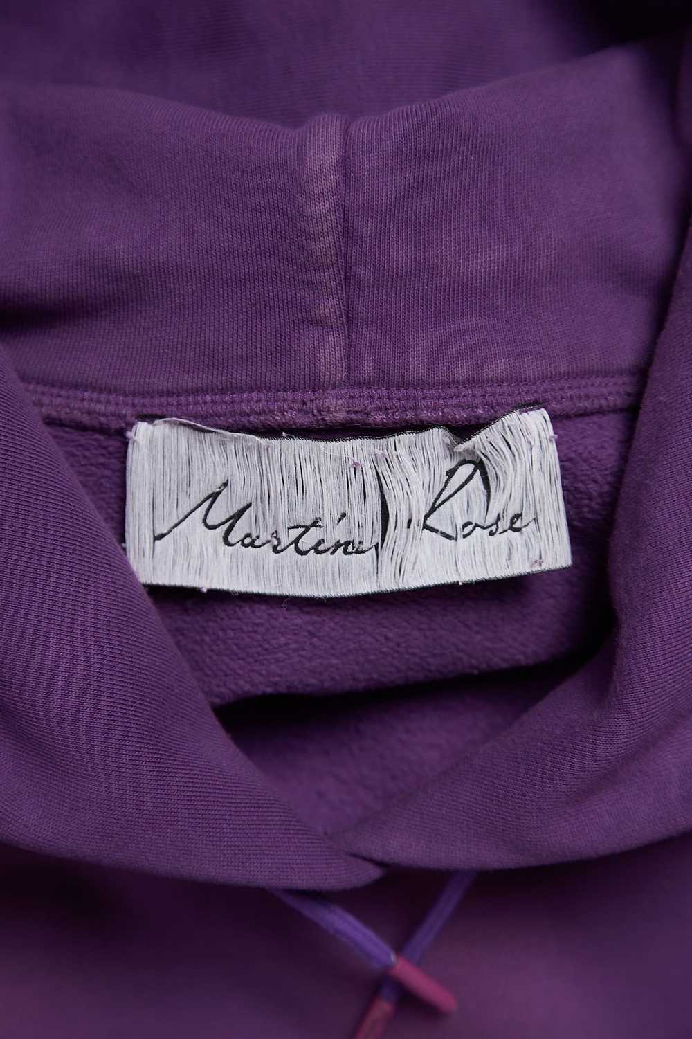 Martine Rose Purple Washed Logo Printed Cotton Ho… - image 4
