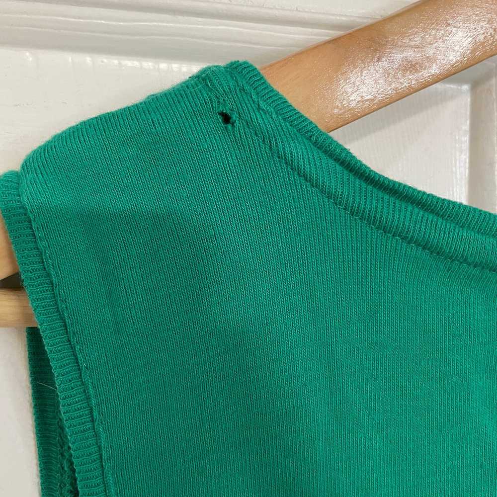 Chicos Chicos Emerald Green Open Knit Tunic Long … - image 9