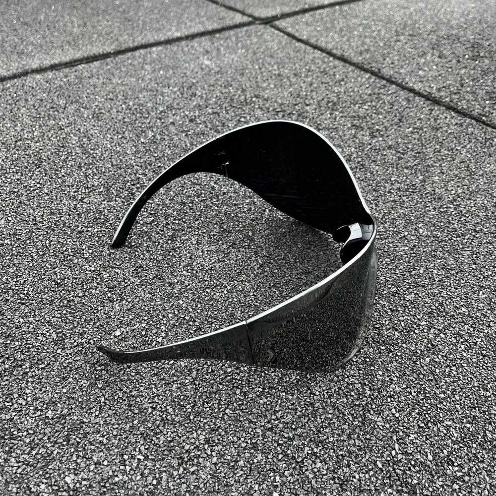 Designer Avant Garde Futuristic Shield Sunglasses… - image 11