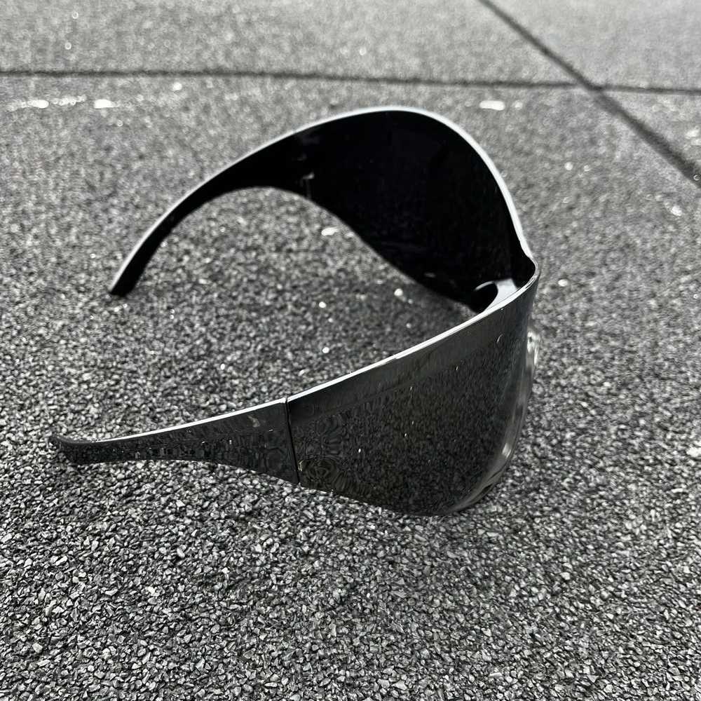 Designer Avant Garde Futuristic Shield Sunglasses… - image 9