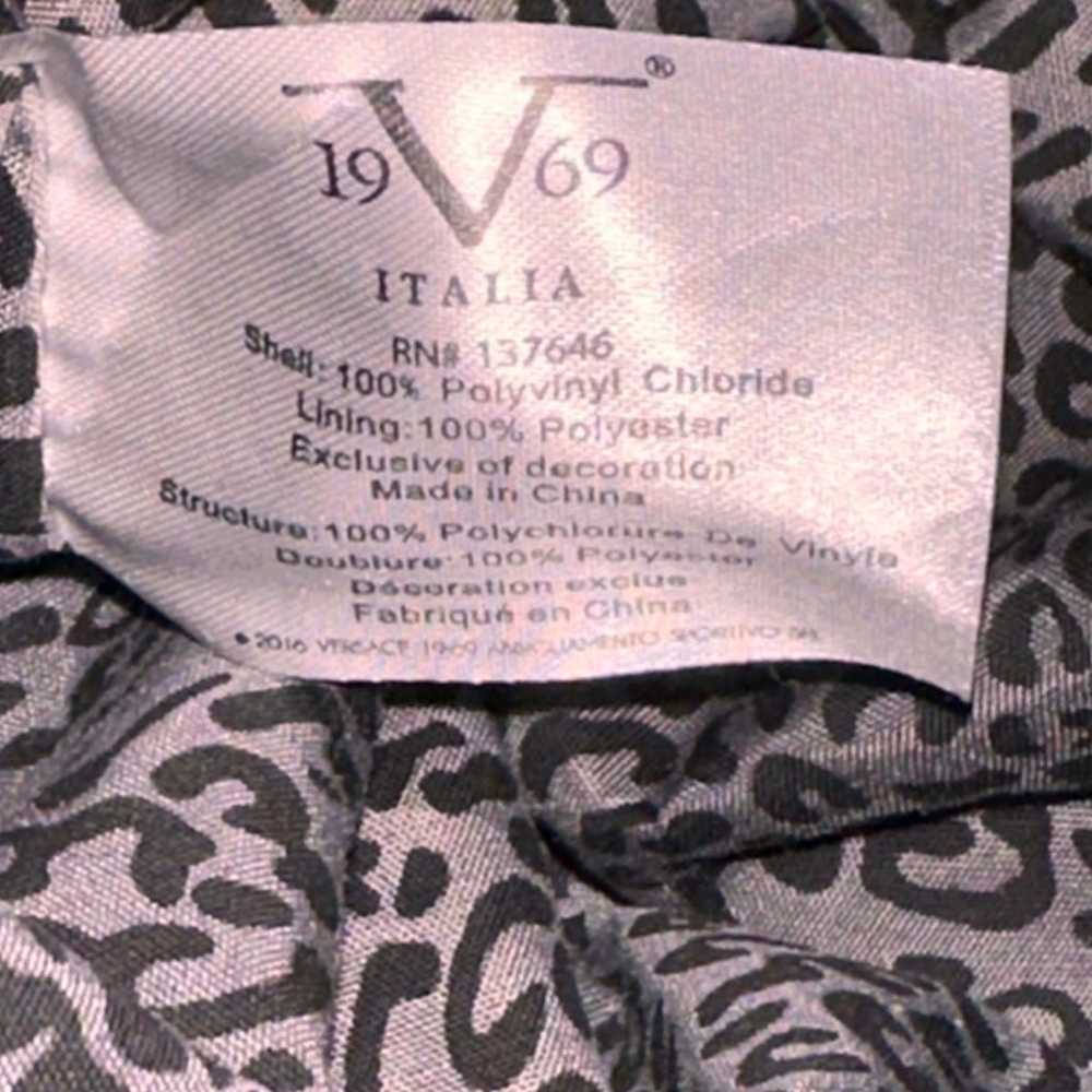 V 1969 Versace Black Leather Handbag - image 10