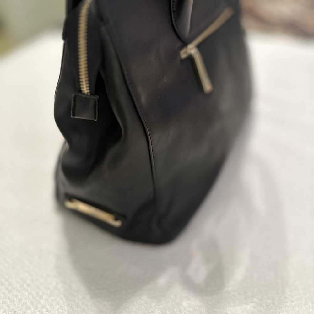 V 1969 Versace Black Leather Handbag - image 6