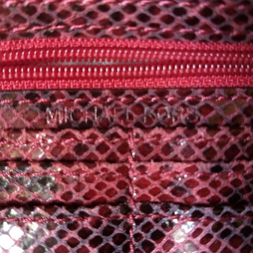Rare Michael Kors Cherry Red Chelsea Python Effec… - image 10