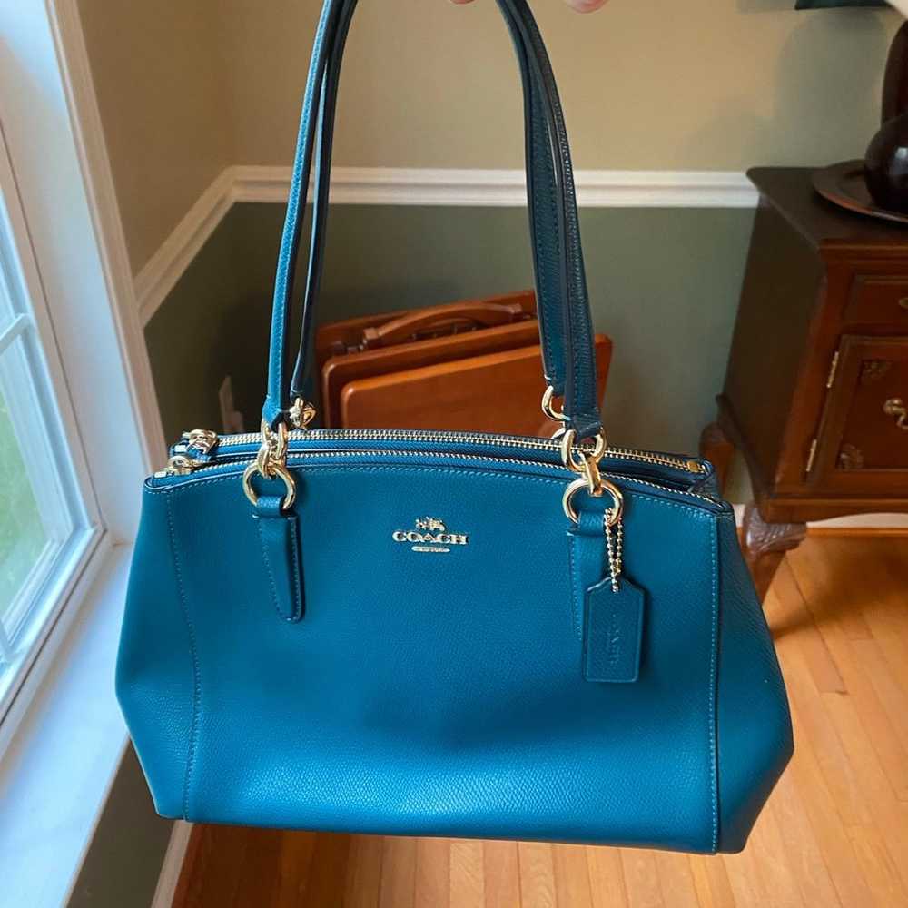 LIKE NEW COACH Mini Christie Carryall in Crossgra… - image 8
