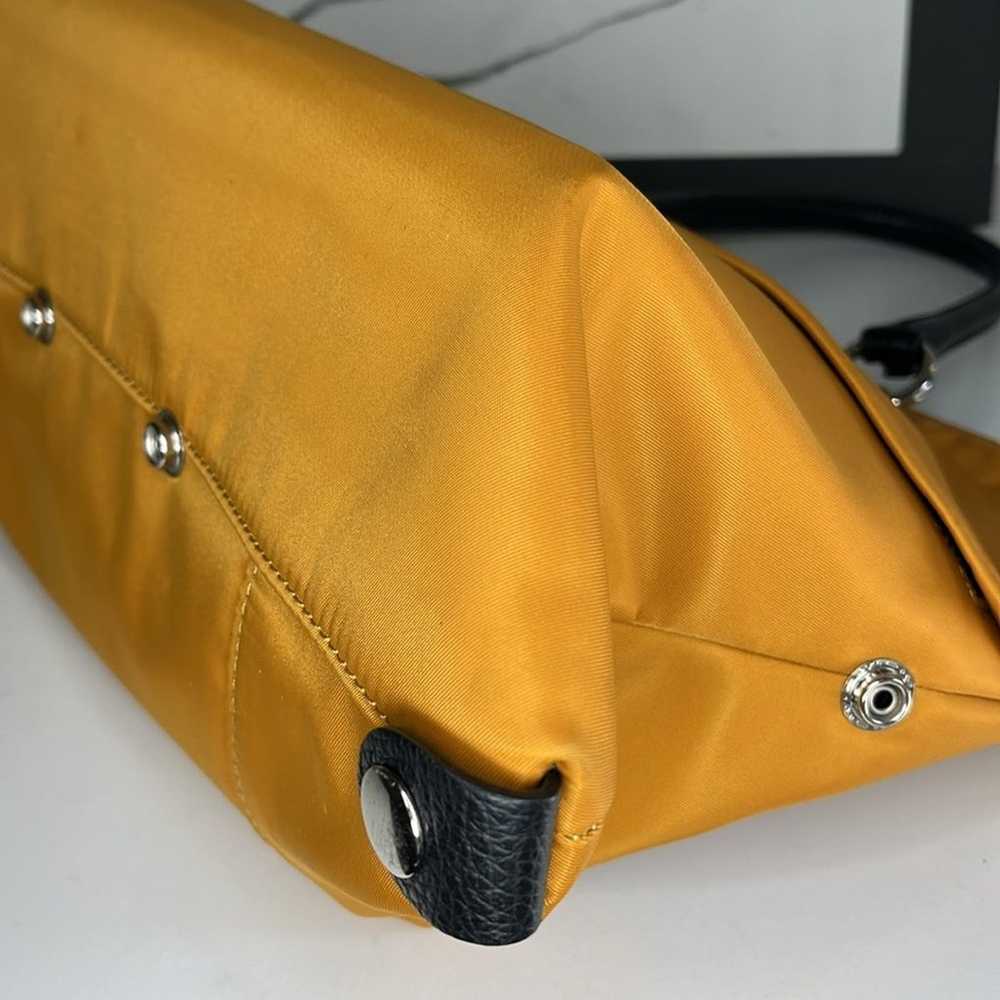 Italian Idea Convertible Nylon Yellow Bag - image 10