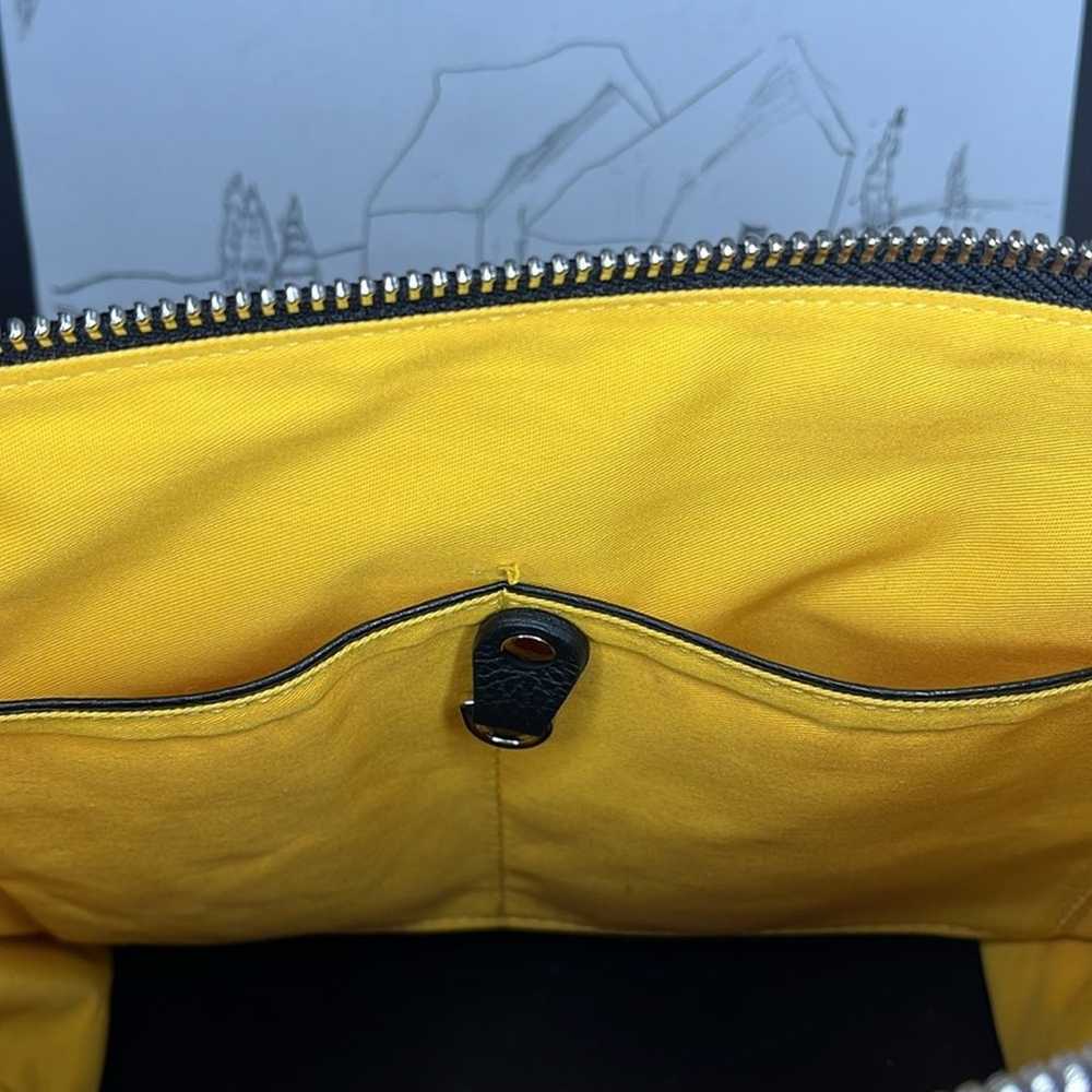 Italian Idea Convertible Nylon Yellow Bag - image 12