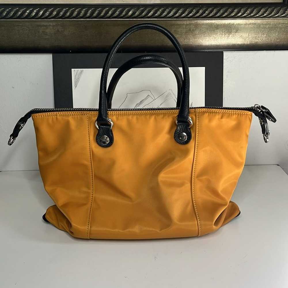 Italian Idea Convertible Nylon Yellow Bag - image 2