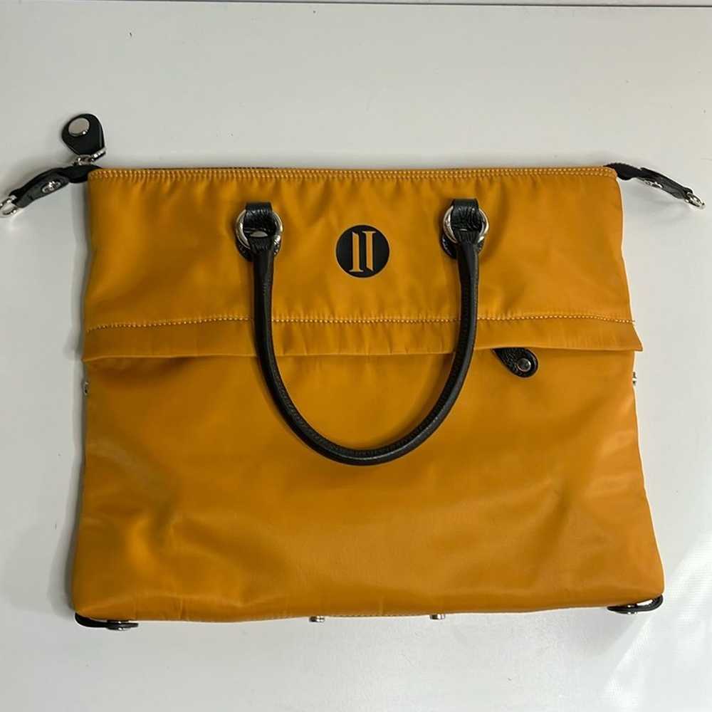 Italian Idea Convertible Nylon Yellow Bag - image 3