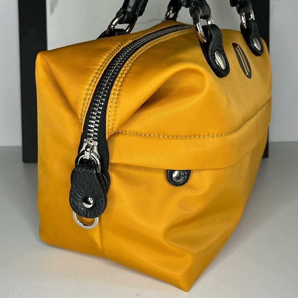 Italian Idea Convertible Nylon Yellow Bag - image 4