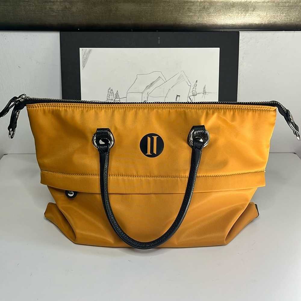 Italian Idea Convertible Nylon Yellow Bag - image 5