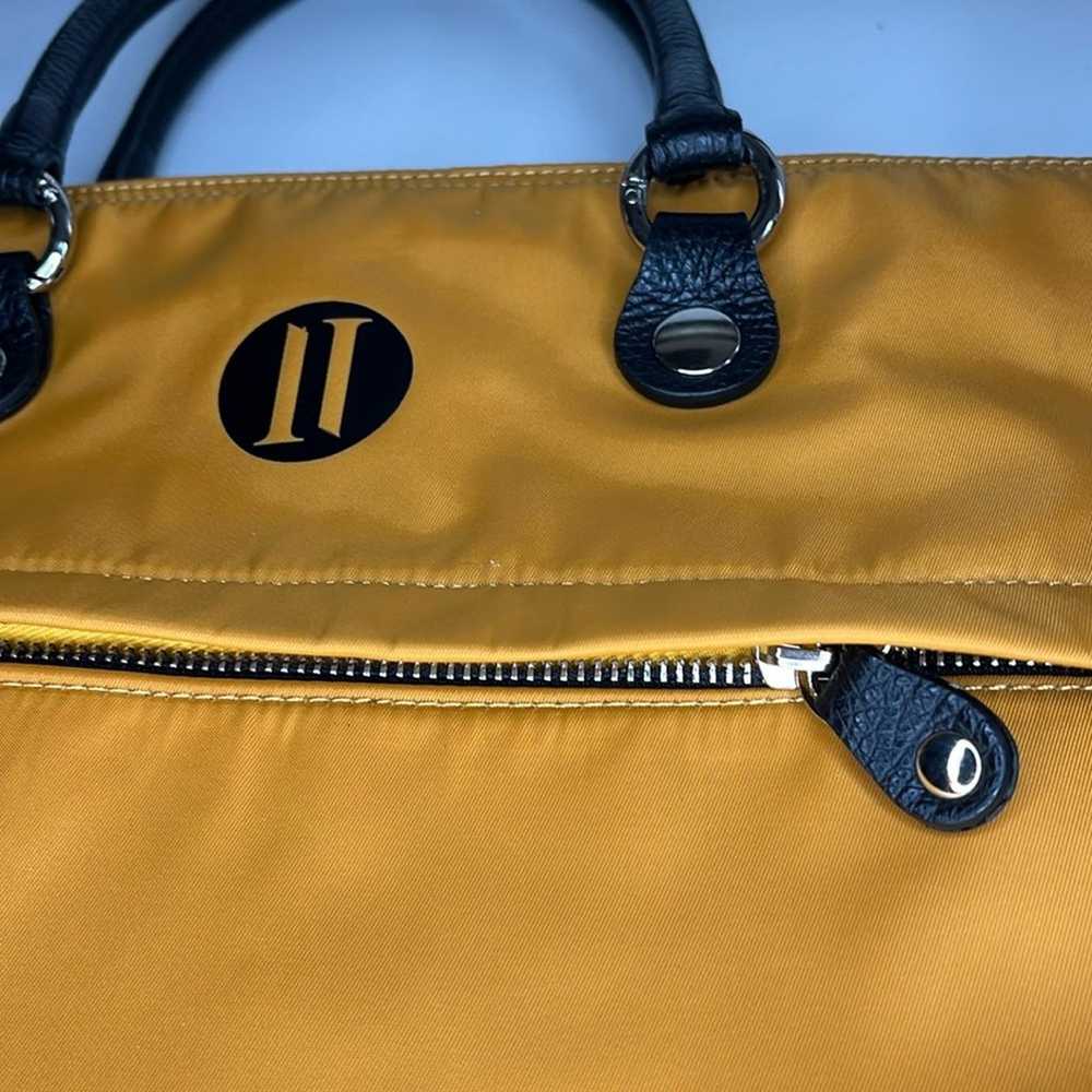 Italian Idea Convertible Nylon Yellow Bag - image 6