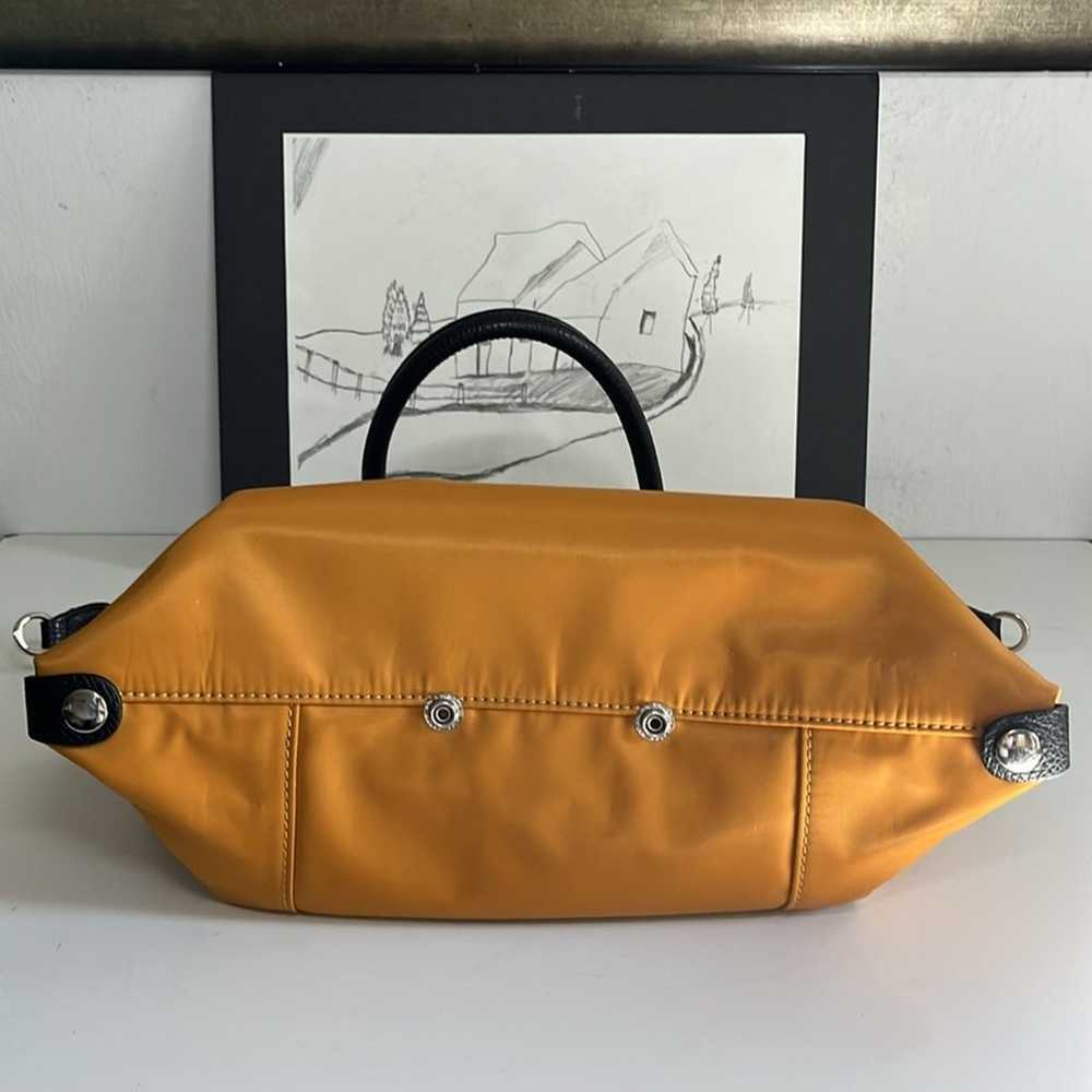 Italian Idea Convertible Nylon Yellow Bag - image 7