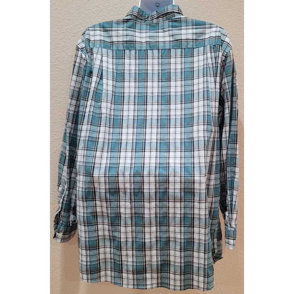 Sonoma Sonoma Green Tan Plaid Button Men's Shirt … - image 2