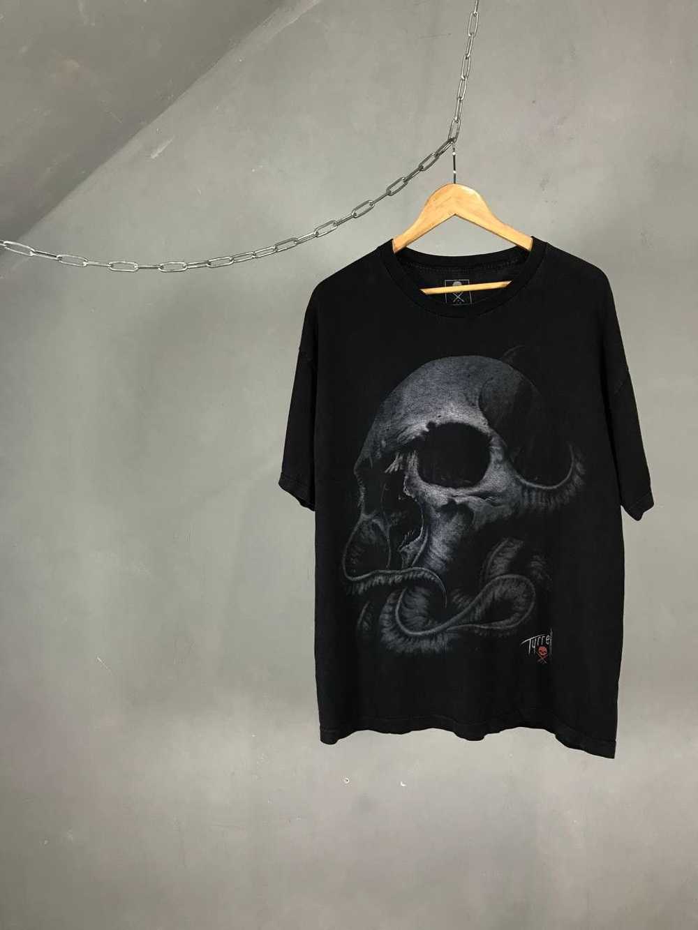 Rock T Shirt × Skulls × Vintage Skull art streetw… - image 1