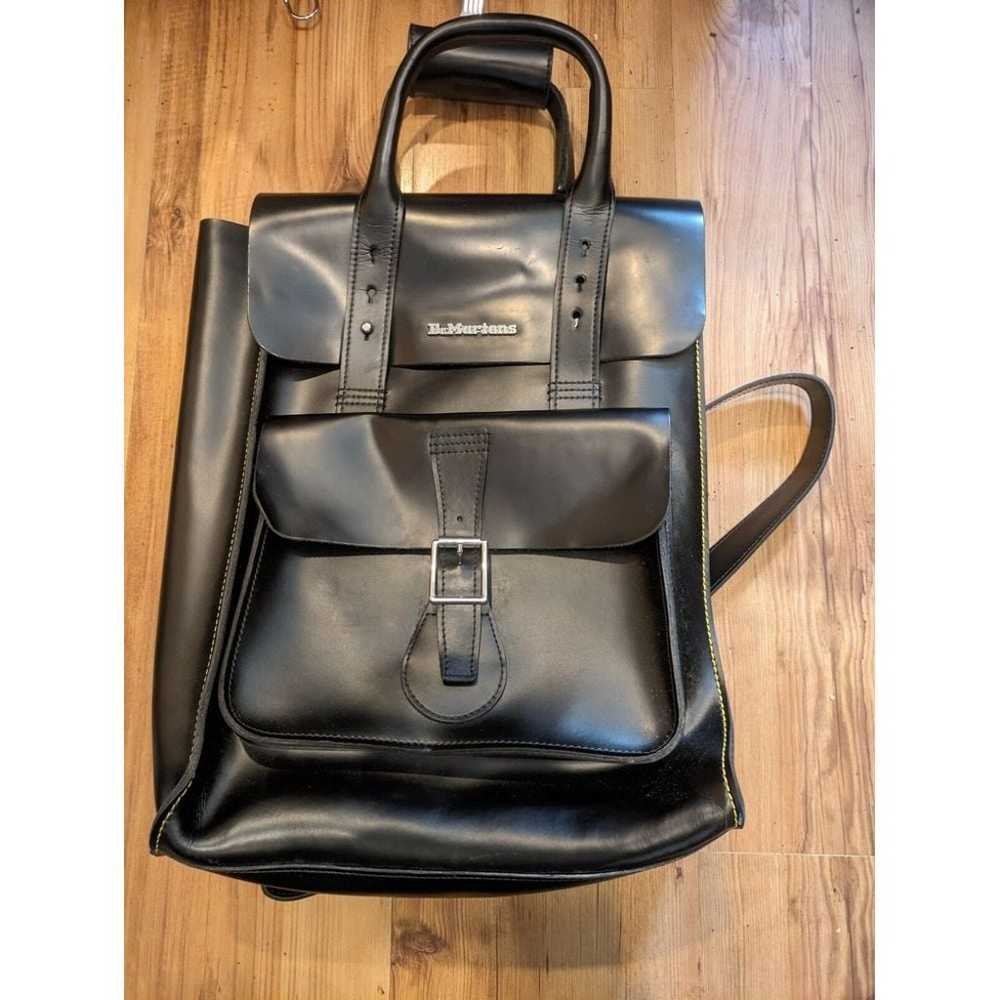 Dr Martens black leather backpack rucksack kiev b… - image 1