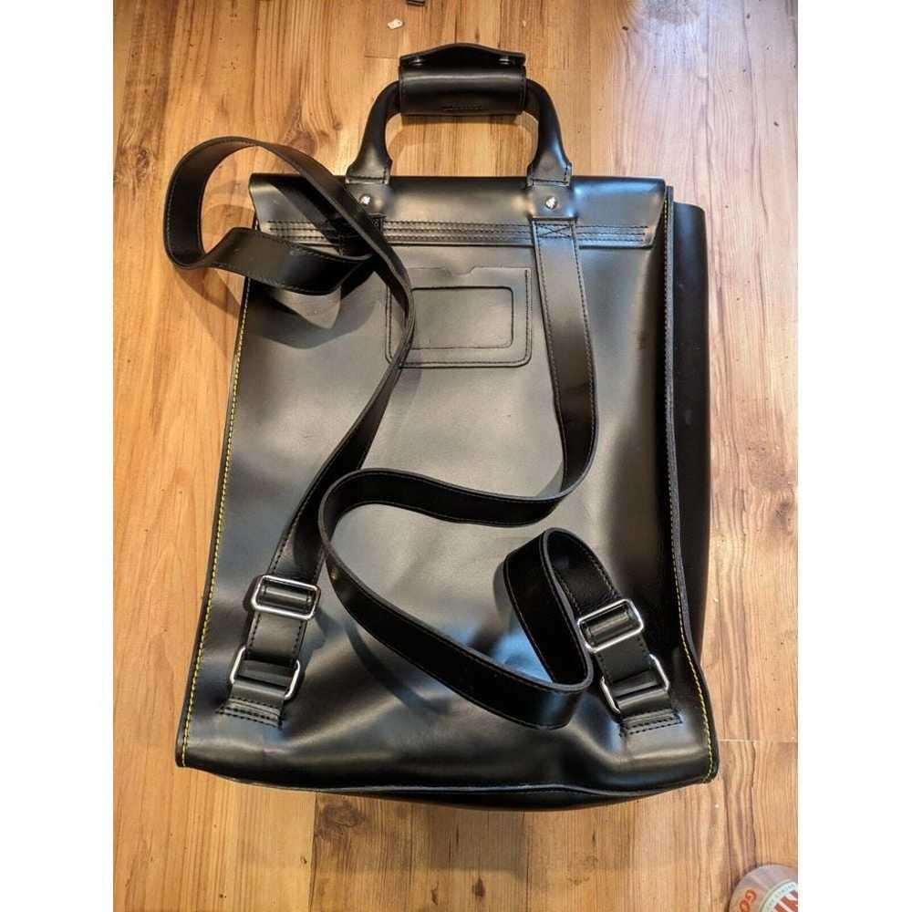 Dr Martens black leather backpack rucksack kiev b… - image 2
