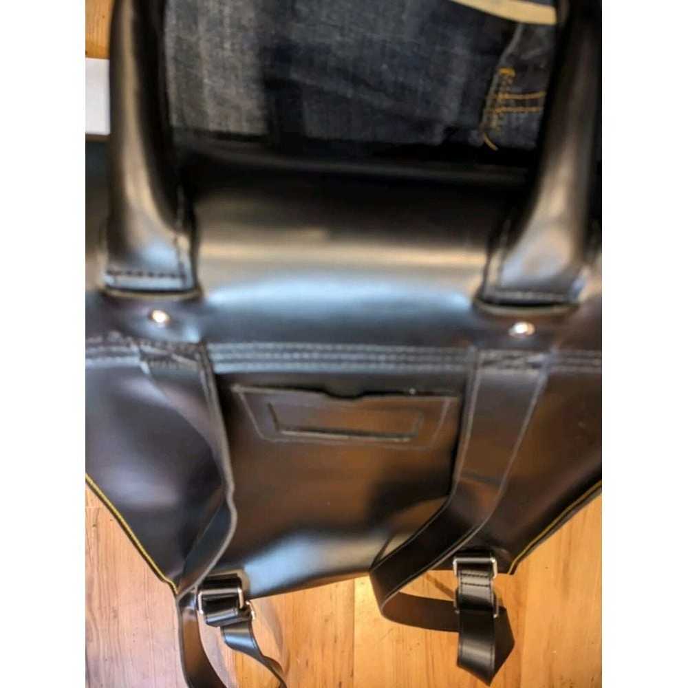 Dr Martens black leather backpack rucksack kiev b… - image 9