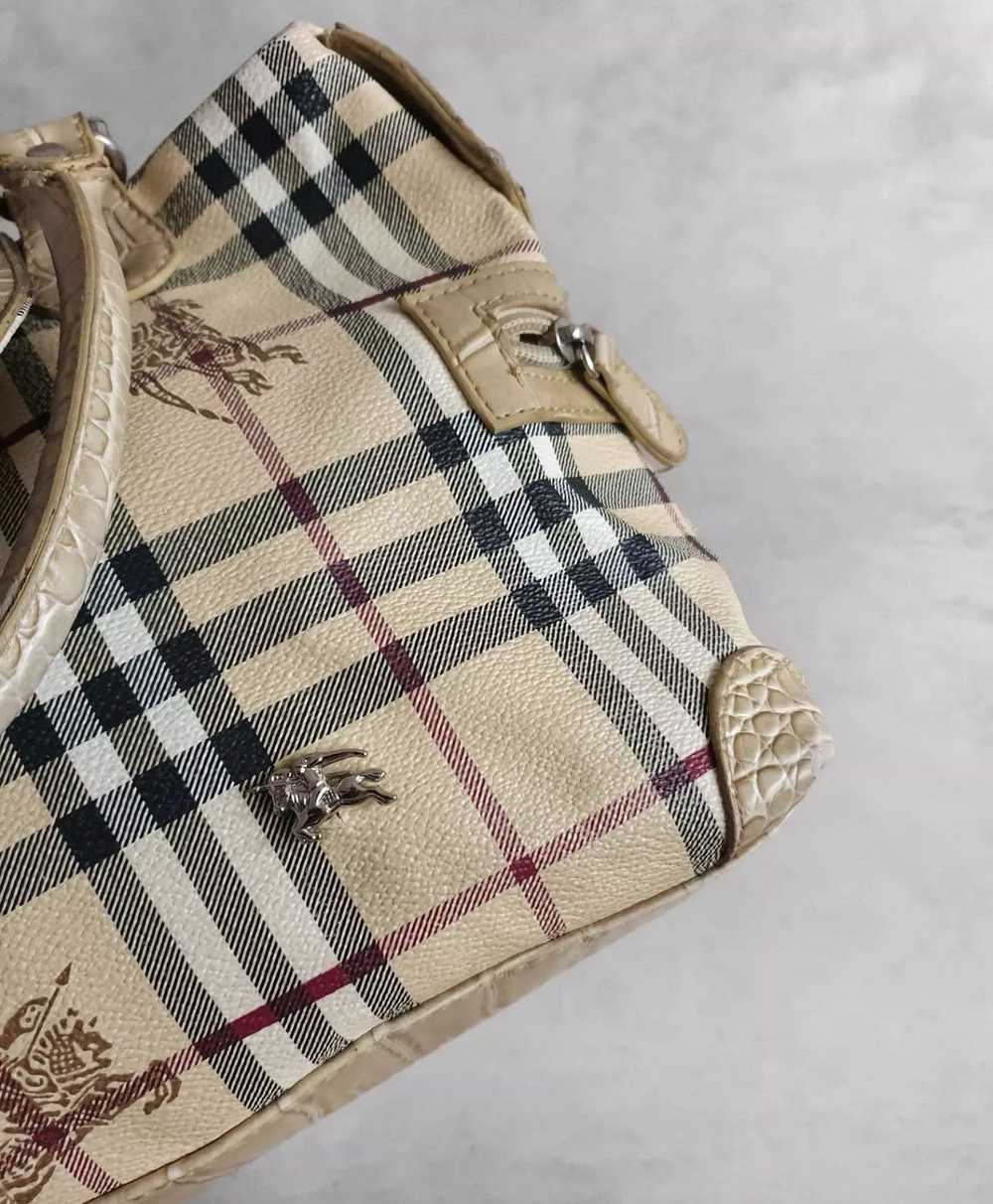 Burberry × Vintage 1990s Burberrys Harymarket Lea… - image 6