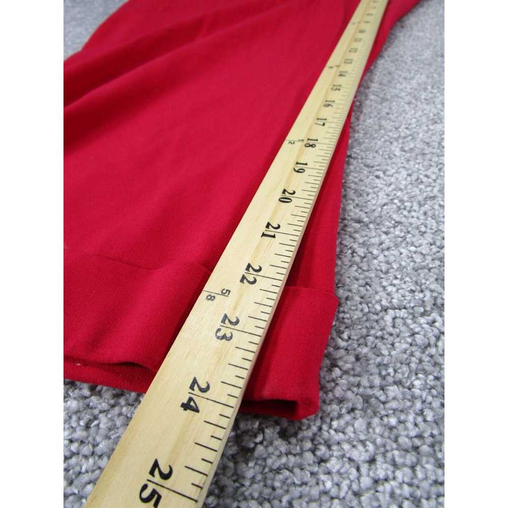 Vintage Lane Bryant Pants Womens 18 Red Polyueste… - image 3