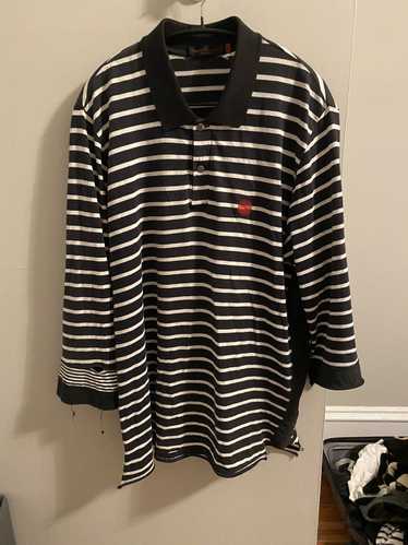 Undercover 06ss reconstructed striped polo