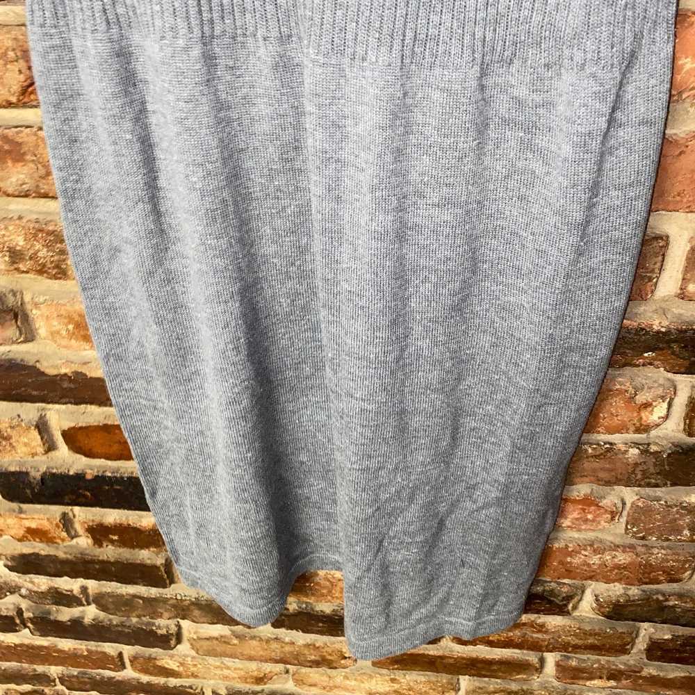Apt. 9 Apt. 9 Gray Knit Short Sleeve Sweater Dres… - image 3