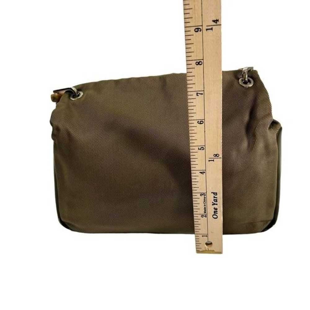 Gucci* Authentic Bamboo Top Handle Brown-Green Ny… - image 11