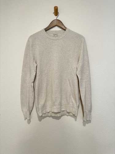 J.Crew J.Crew Cotton piqué-stitch crewneck sweater