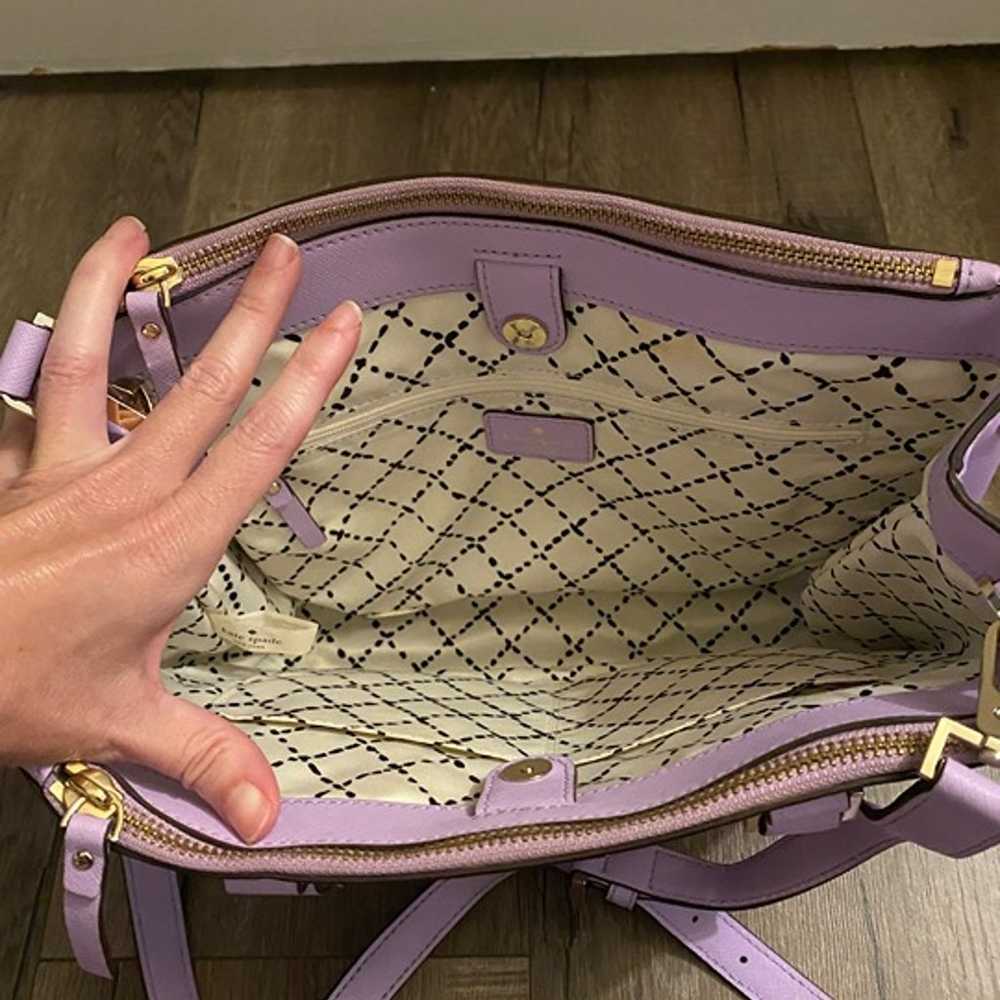 lavender kate spade crossbody purse - image 3