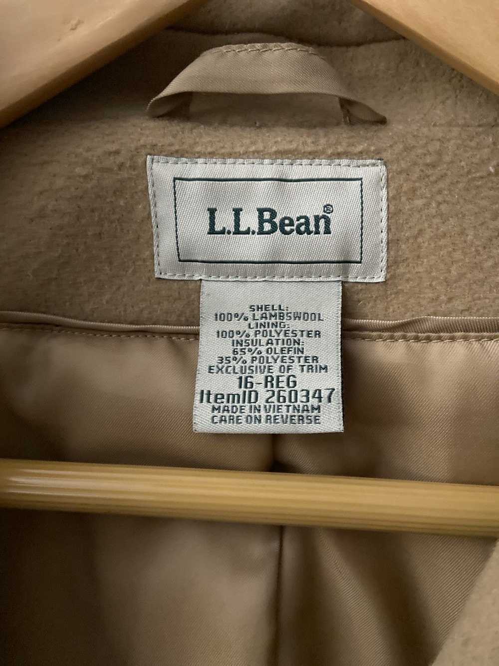 L.L. Bean L.L Bean Classic Lambswool Polo Coat - image 3