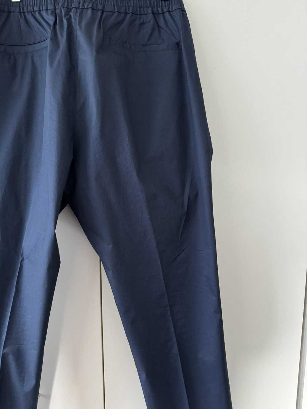 Loro Piana Navy Leisure Pants in Light Cotton 52 … - image 6