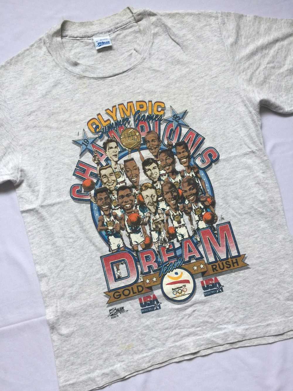 NBA × Salem Sportswear × Vintage Vintage 92 USA D… - image 5