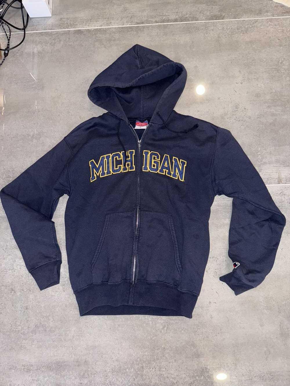 Champion Vintage Nike Champion Michigan hoodie 90… - image 1