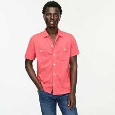 J.Crew J.Crew Short Sleeve Camp Collar Garment Dy… - image 1