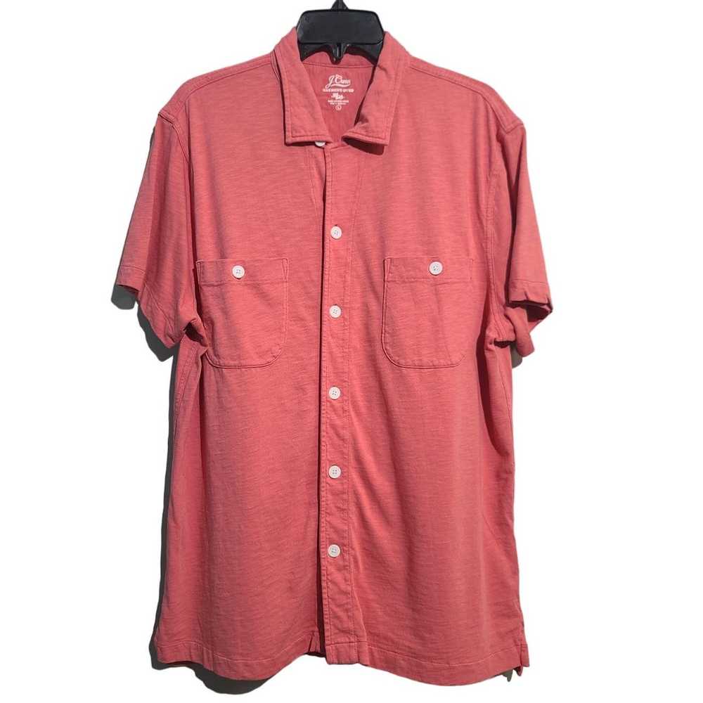 J.Crew J.Crew Short Sleeve Camp Collar Garment Dy… - image 2