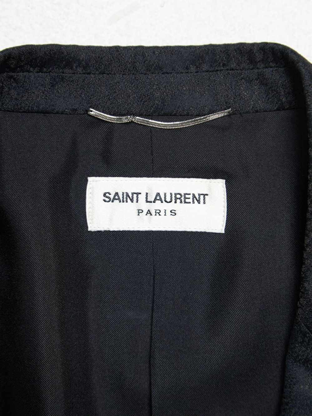 Saint Laurent Paris S/S16 Black Python Embroidere… - image 4