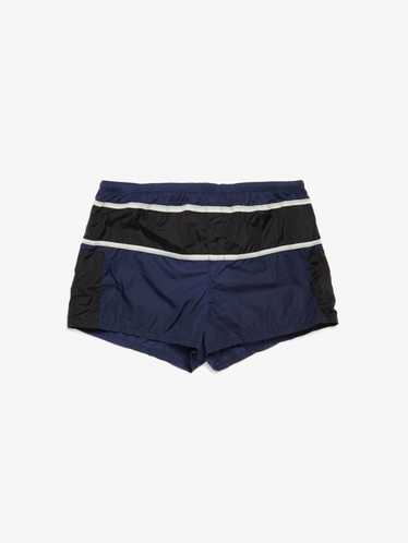 Prada Black And Blue Perforation Lining Shorts - image 1