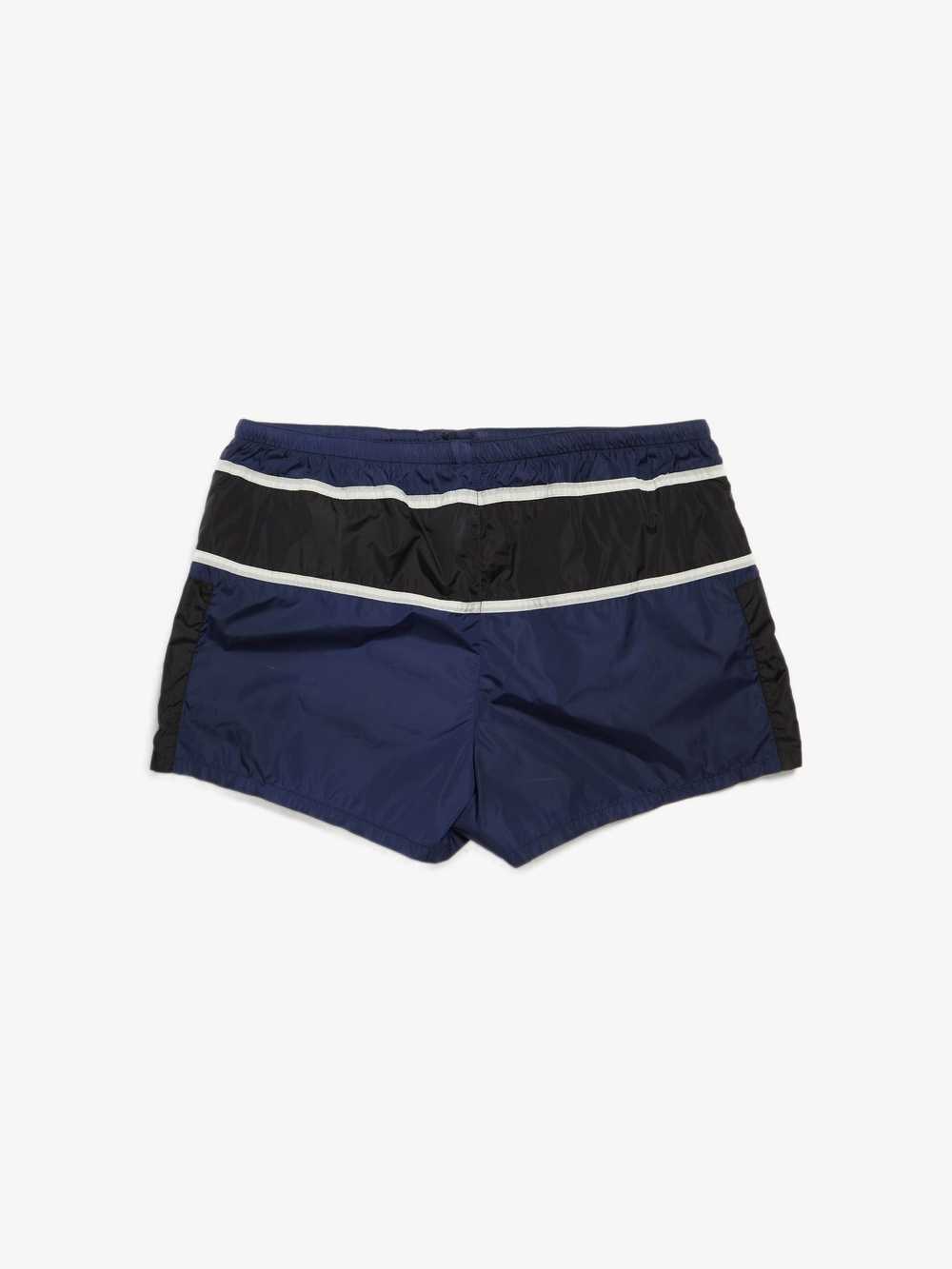 Prada Black And Blue Perforation Lining Shorts - image 2