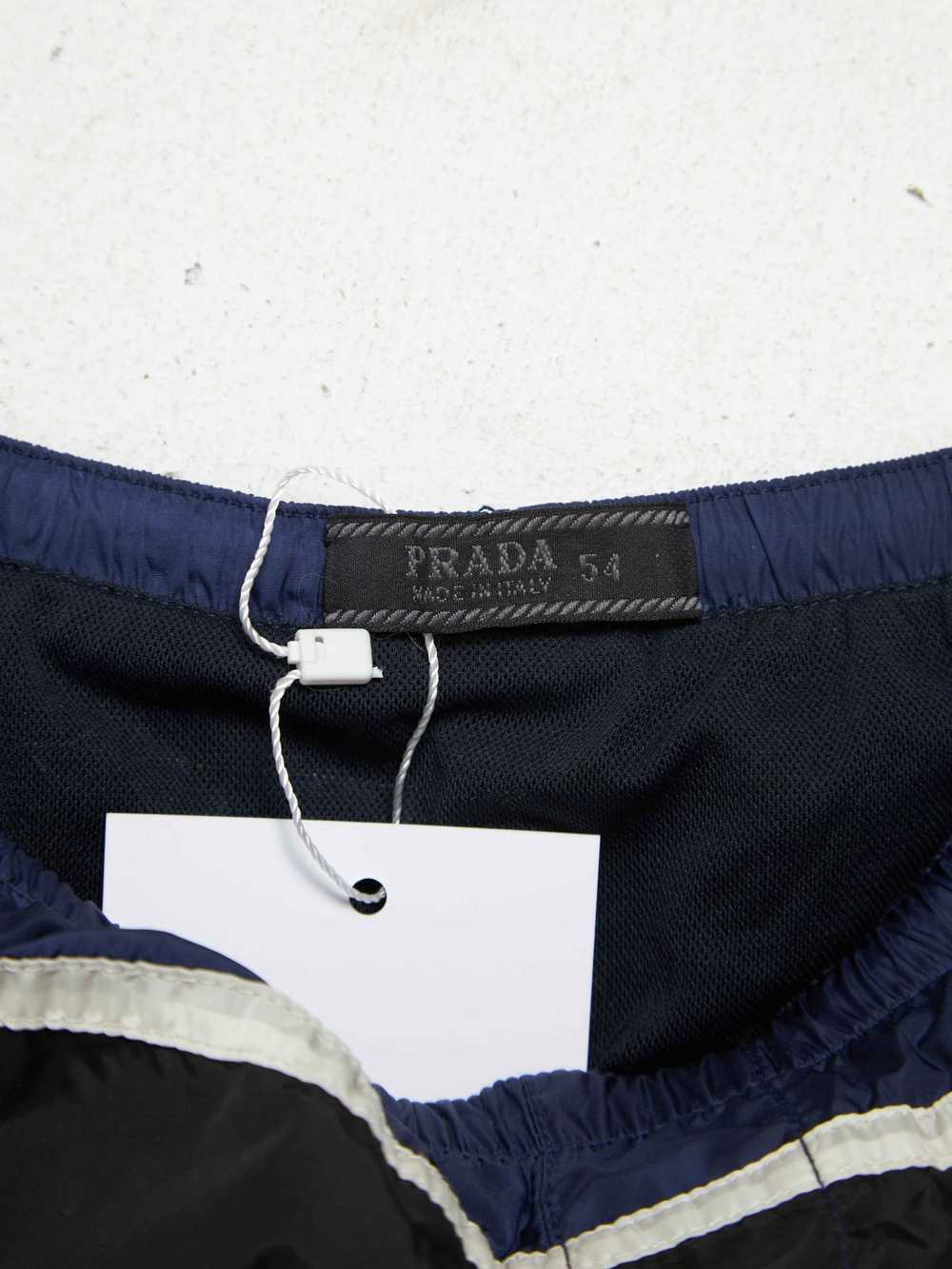 Prada Black And Blue Perforation Lining Shorts - image 4