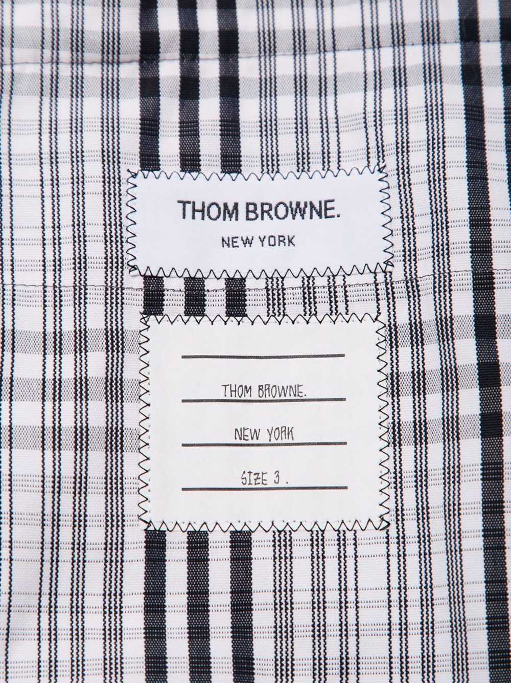 Thom Browne Checked Black And White Suit Blazer J… - image 7