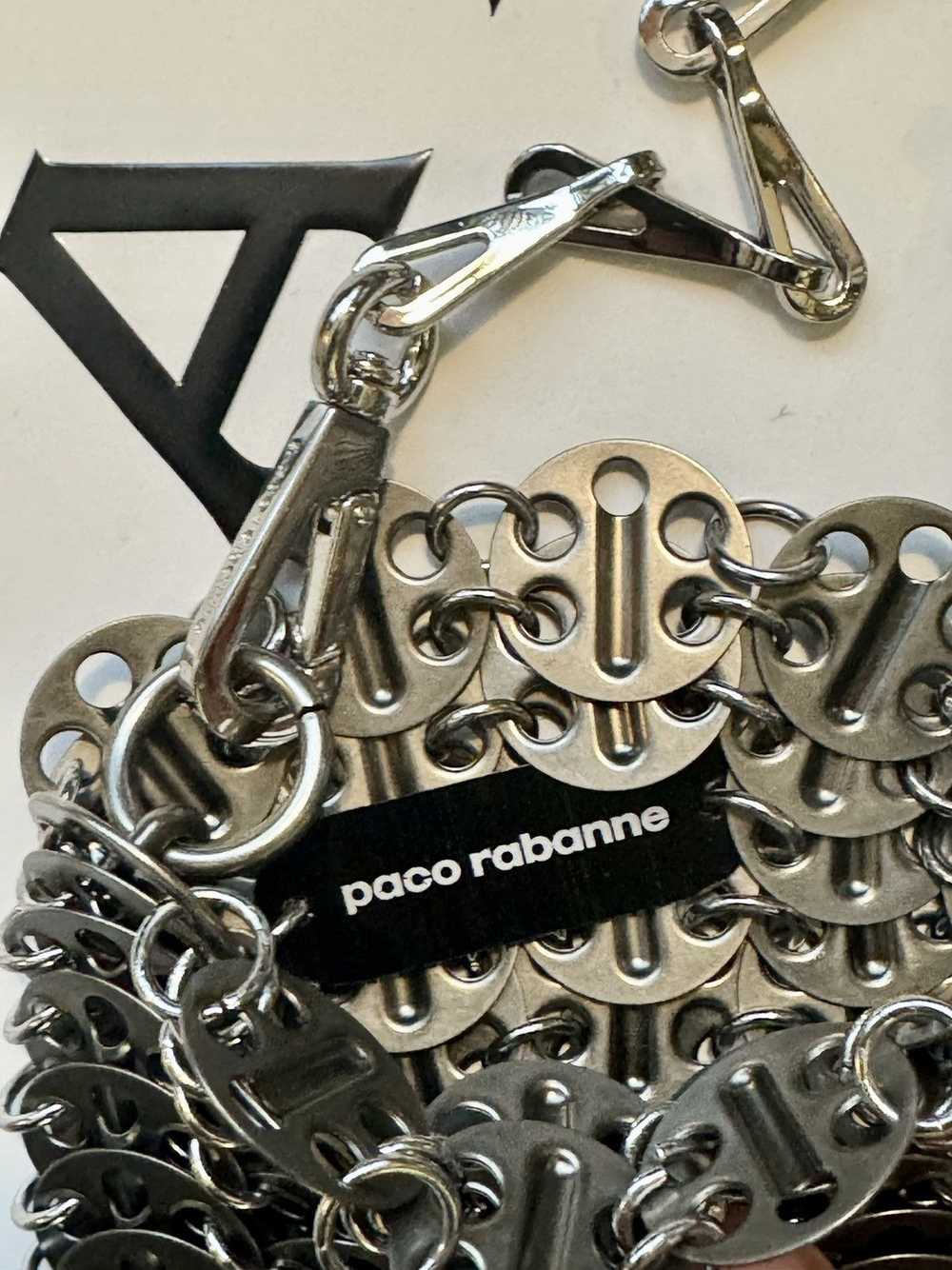 Paco Rabanne matt silver metal bag Paco Rabanne 1… - image 2