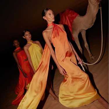 Other Baobab | Ari Maxi Dress in Vida Orange Yell… - image 1