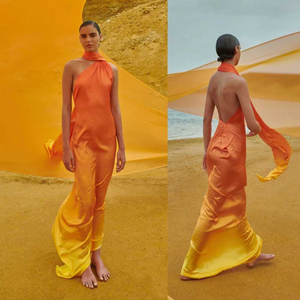 Other Baobab | Ari Maxi Dress in Vida Orange Yell… - image 2