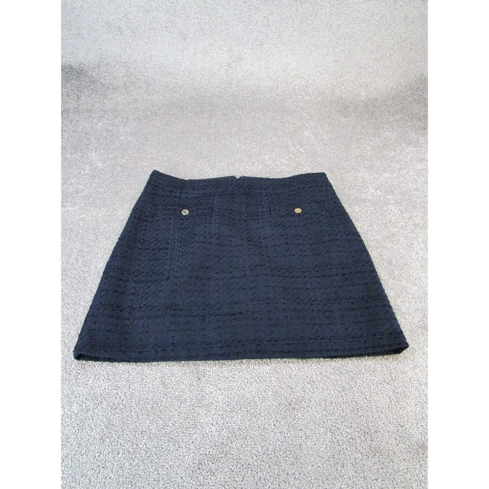 Loft Loft Skirt Womens 14 Navy Blue Cotton Blend … - image 1