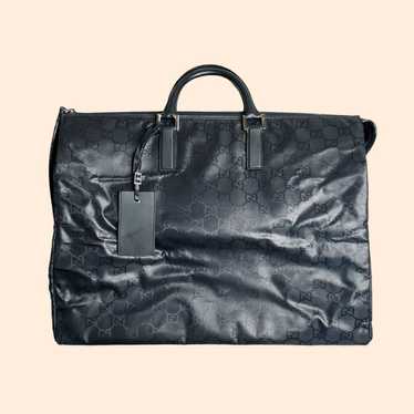 Gucci Vintage GG Black Nylon Duffle Bag