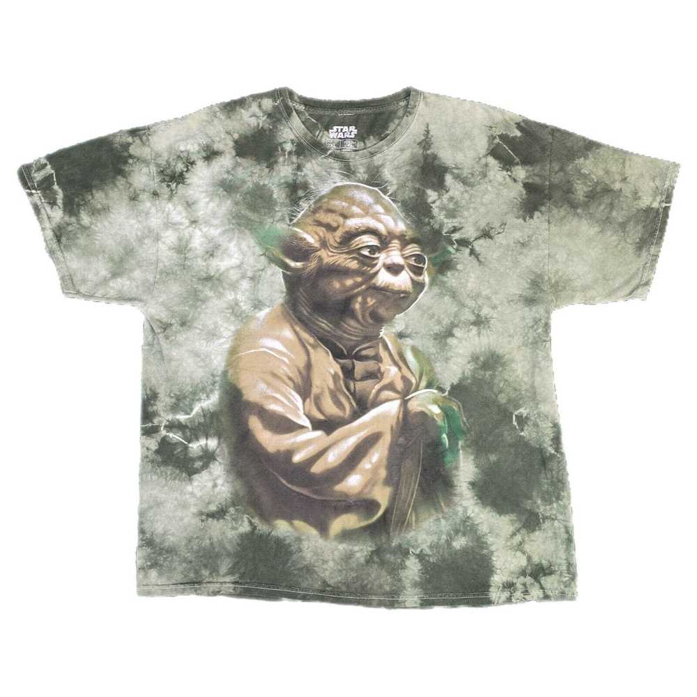 Movie Star Wars Yoda Shirt Mens XXL Green Tie-Dye… - image 1