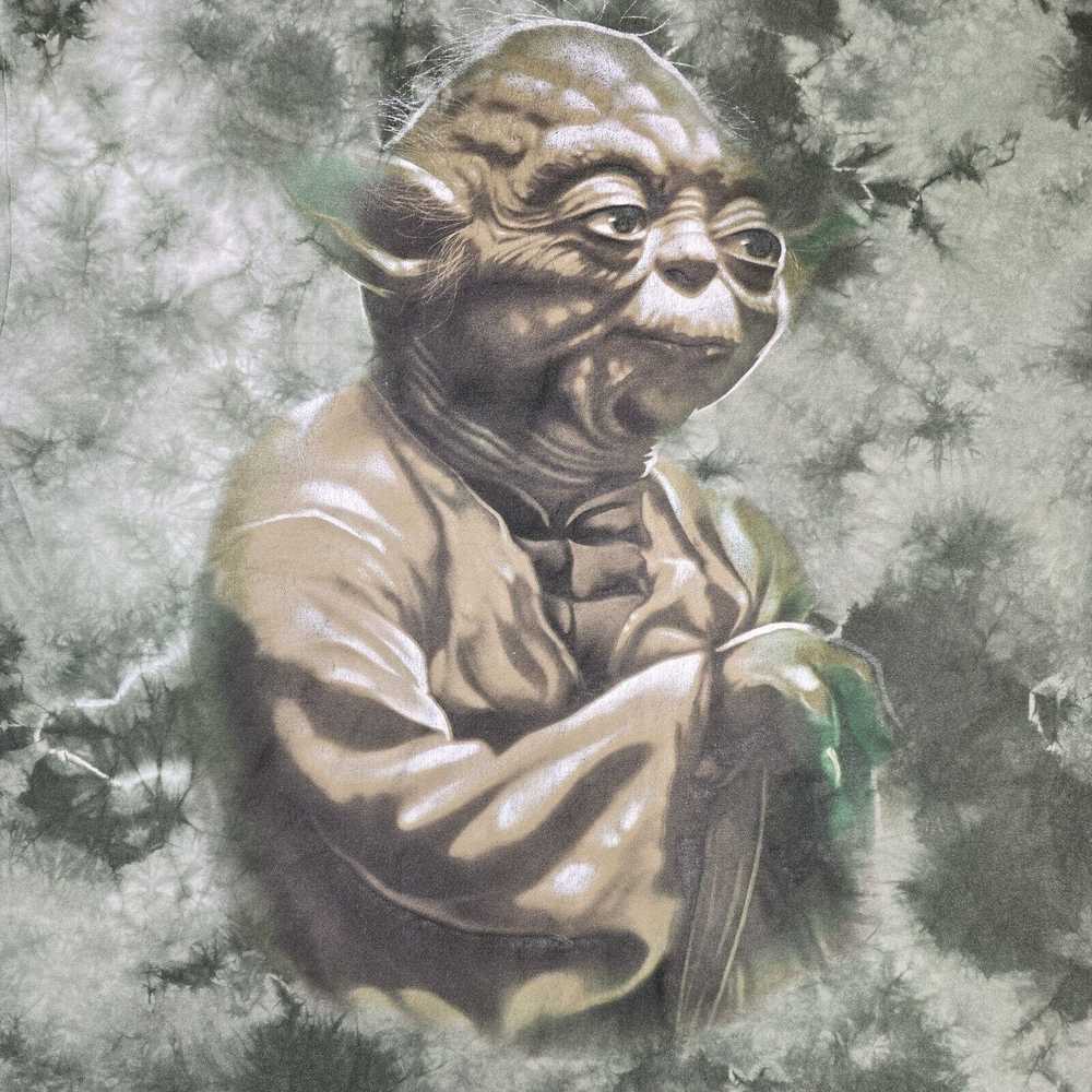 Movie Star Wars Yoda Shirt Mens XXL Green Tie-Dye… - image 3