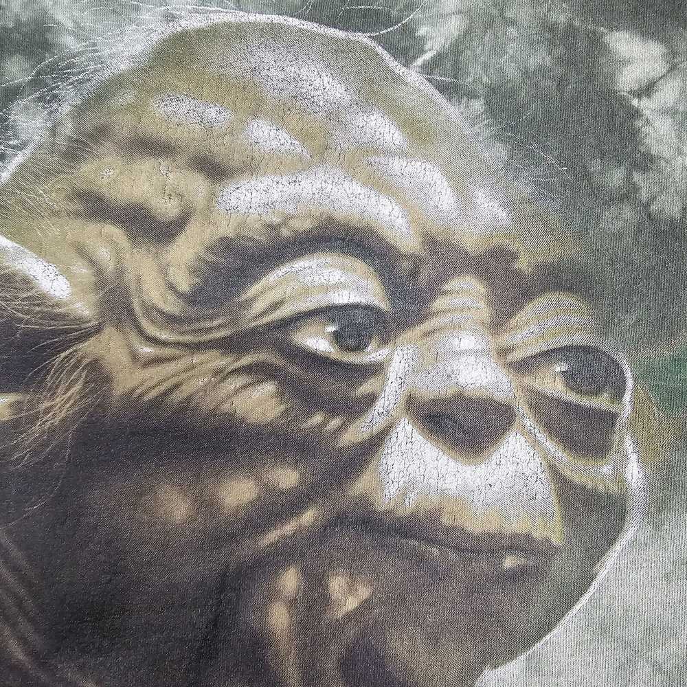 Movie Star Wars Yoda Shirt Mens XXL Green Tie-Dye… - image 4