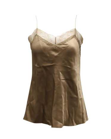 Vince Lace Trimmed Beige Silk Camisole by Vince